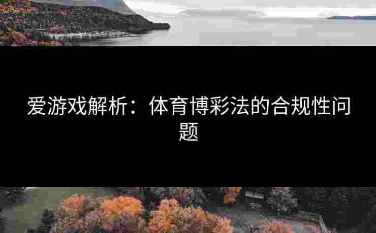 爱游戏解析：体育博彩法的合规性问题