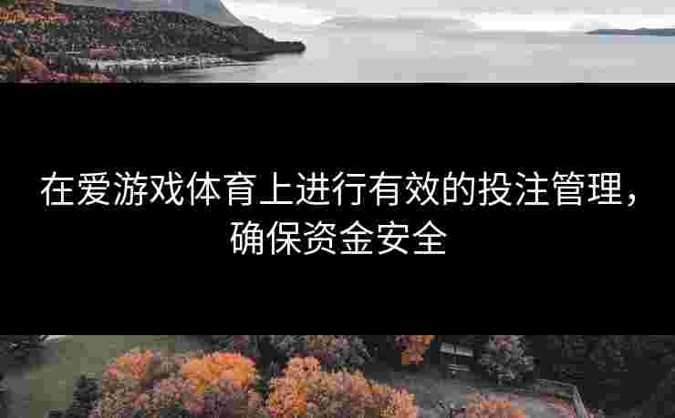在爱游戏体育上进行有效的投注管理，确保资金安全