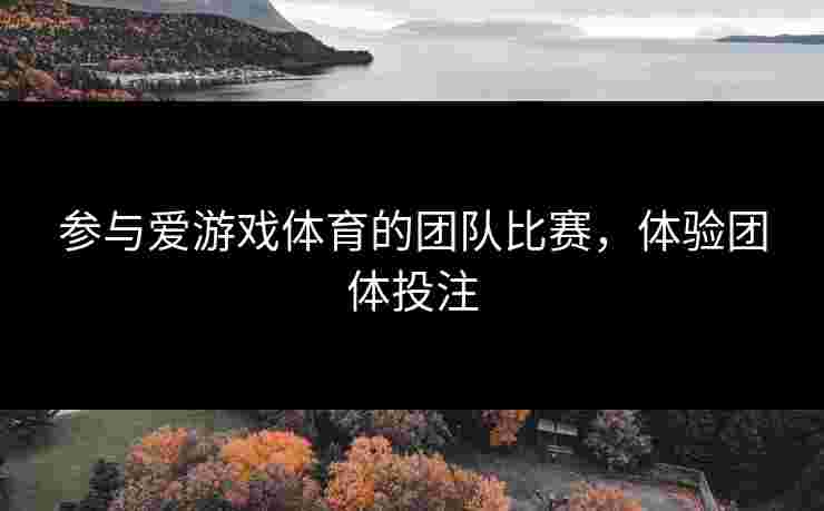 参与爱游戏体育的团队比赛，体验团体投注